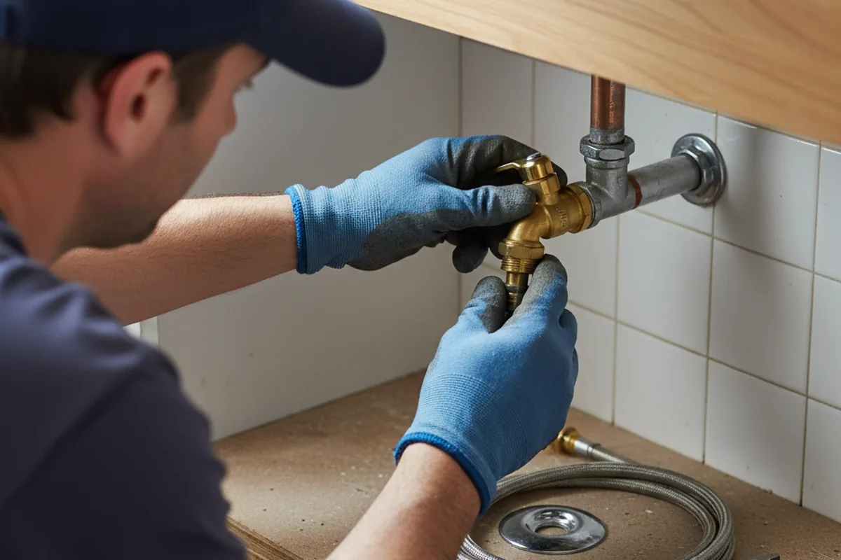 Shutoff valve and fitting work during Emergency Plumbing in Saginaw